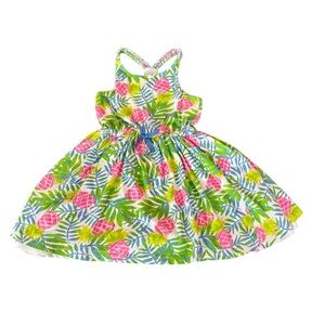 Tommy Bahama Girls Size 5 Neon Sundress Tropical Summer Dress